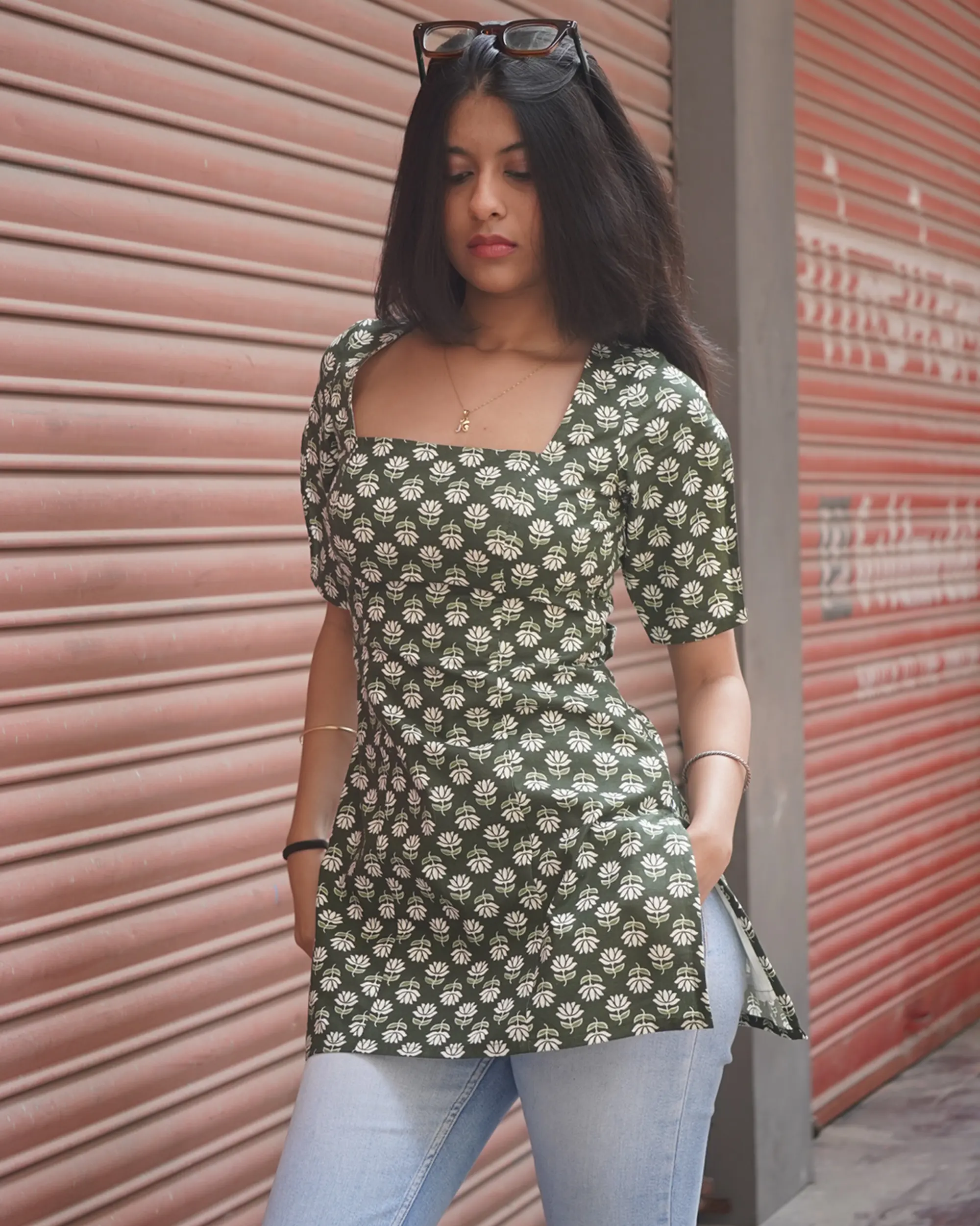Hiba – Pure Jaipuri Cotton Kurti - Image 2