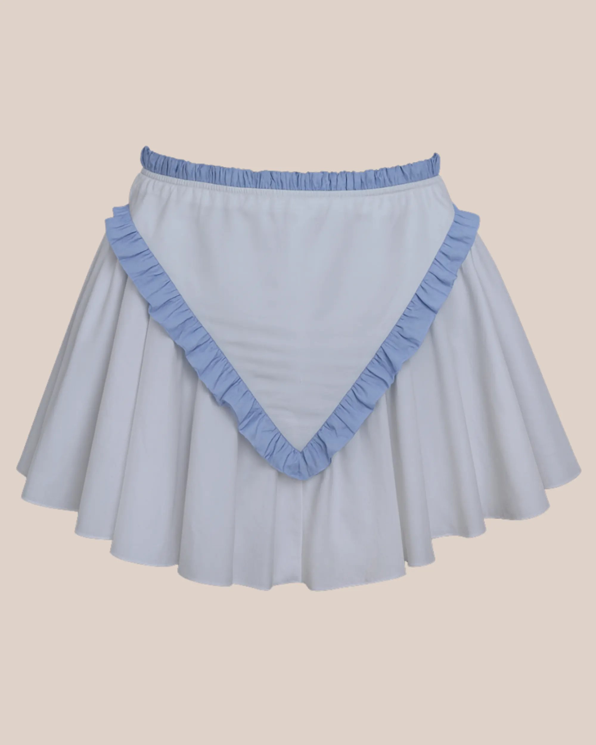 Blue Mist Full Set – Giza Cotton Crop Top & Mini Skirt Co-ord - Image 10