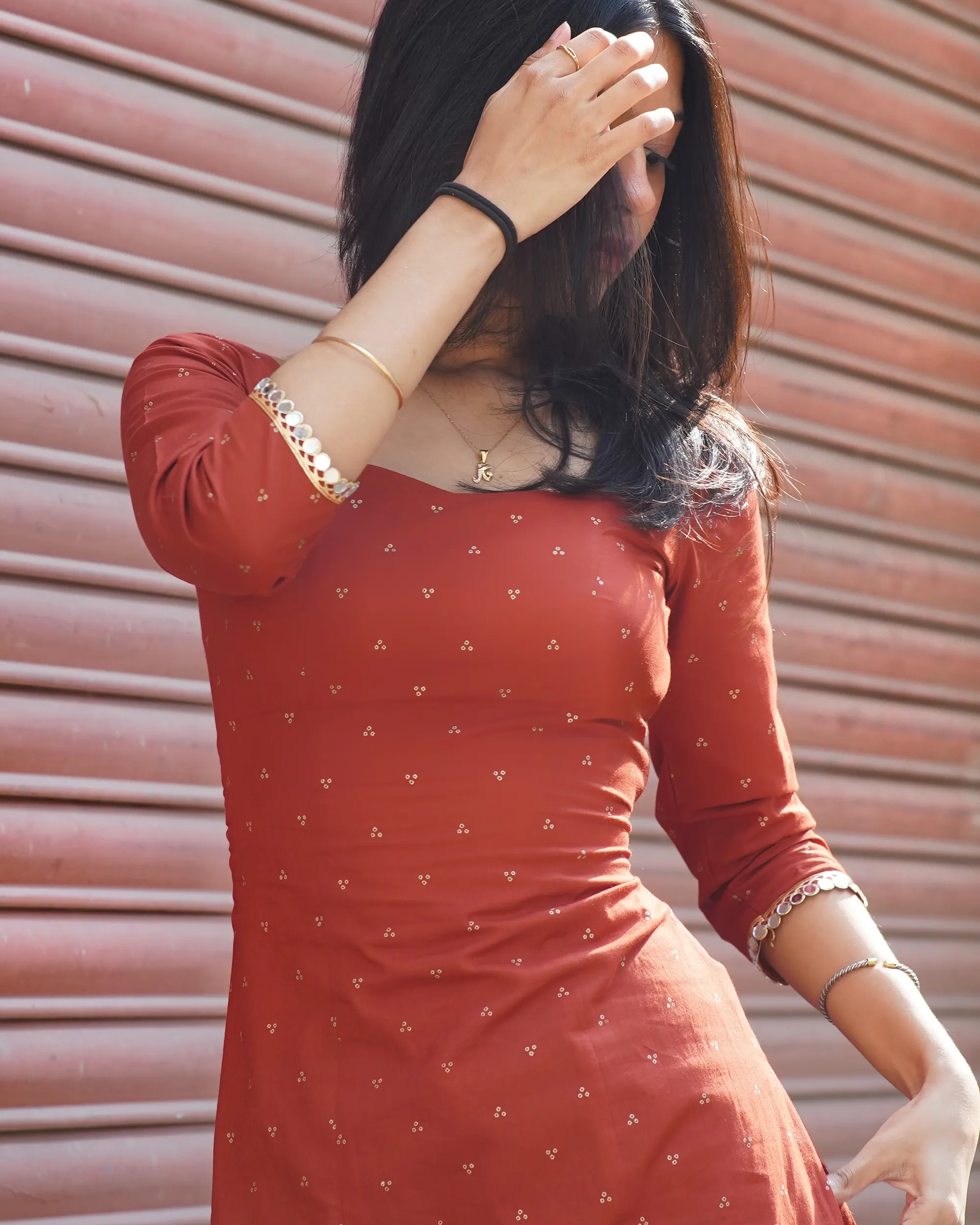 Nura Long Kurti – Cotton Long Kurti with Corset Back - Image 10