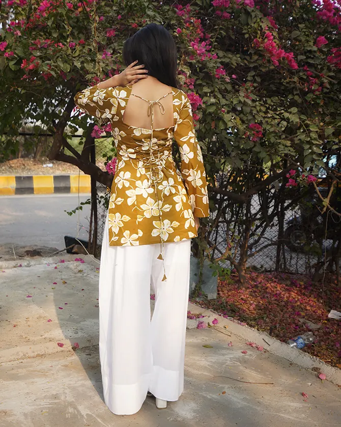 Seher – Floral Corset Kurti Set - Image 3