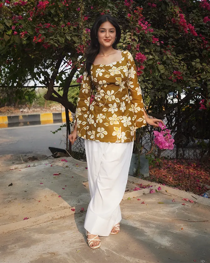 Seher – Floral Corset Kurti Set - Image 5