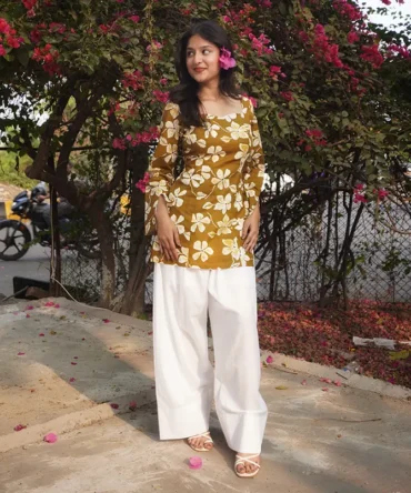 Seher – Floral Corset Kurti Set