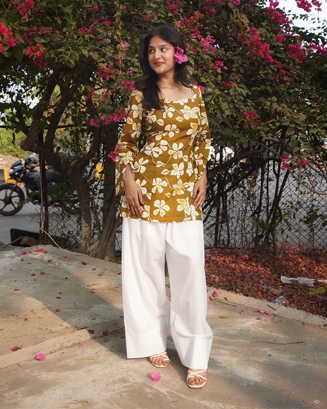 Seher – Floral Corset Kurti Set